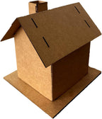 Gingerbread House Kit (Cardboard) - Pack of 5 - Small Size - Designed & Made in The USA - Christmas Holiday Craft for Home, Classroom, Family DIY Decor