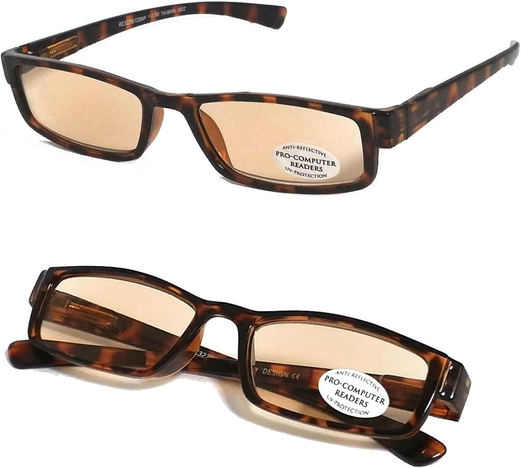 Pro Computer Anti Reflective Tinted Lens UV Protection Reading Glasses