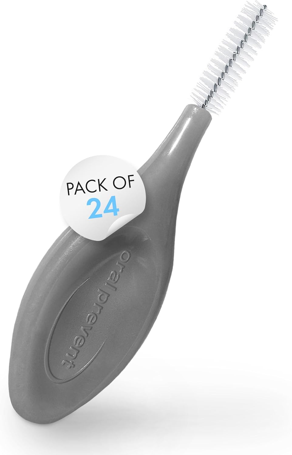 Smart Grip Interdental Brushes 1.10 mm – Black – ISO 6 – Deep Cleaning Between Teeth – Ultra-Fine Dental Picks – 24 Pack