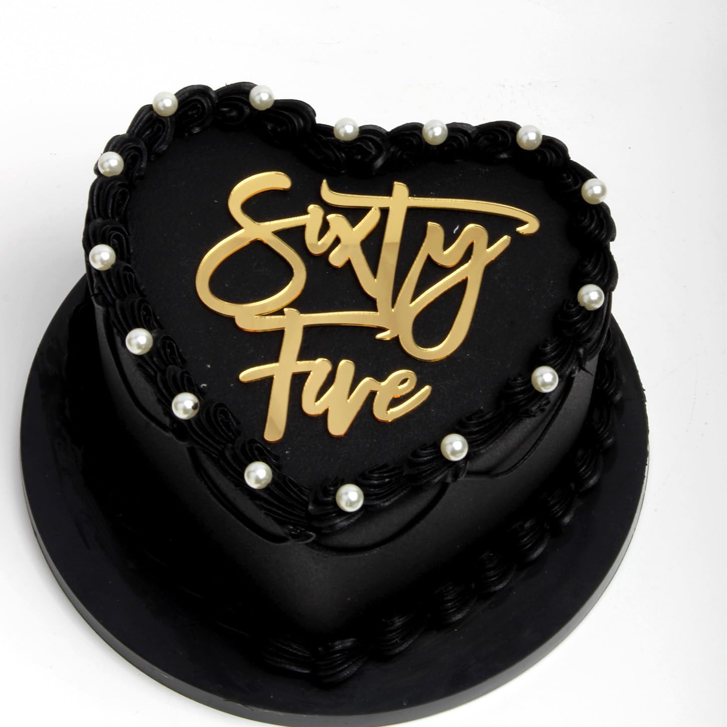 Acrylic Happy 65th Birthday Cake Topper, Sixty five Birthday Cake Toppers, 65th Cake Toppers, Sixty-fifth Anniversary Party Photo Booth Prop