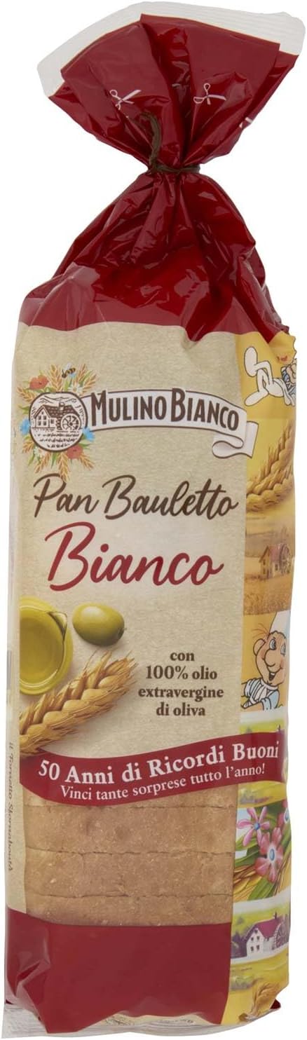 Mulino Bianco Biscuits | Mulino Bianco Pan Bauletto Bianco | Mulino Bianco Crackers | Mulino Bianco Italian Cookies | 14,1 Ounce Total