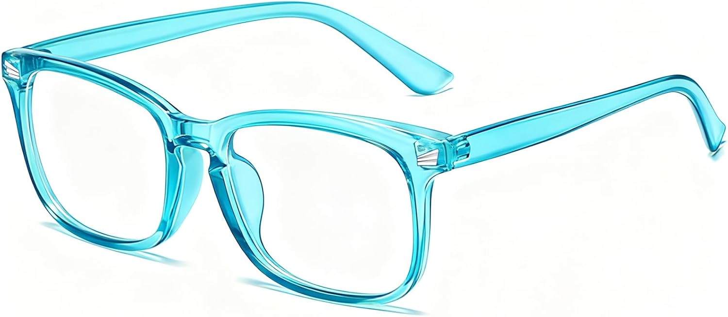 Blue Light Glasses for Woman Men | 99% Blue Light Blocking Glasses | Computer Glassess | Gaming | TV Phone Screen Reader Square Frame | Anti Eyestrain & UV Glare,1 Pack