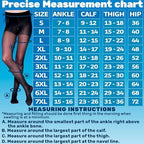 Made in USA - Sheer Compression Pantyhose for Women 20-30mmHg - Graduated Support Compression Tights for Varicose Veins Circulation, Edema, Pain Relief - Black, Medium - A207BL2