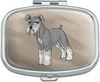 Miniature Schnauzer Dog Rectangle Pill Case Trinket Gift Box