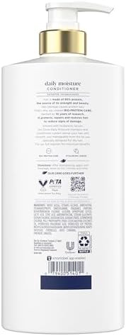 Dove Conditioner Daily Moisture for Dry Hair with Bio-Protein Care Technology and Hyaluronic Serum 28 Fl Oz