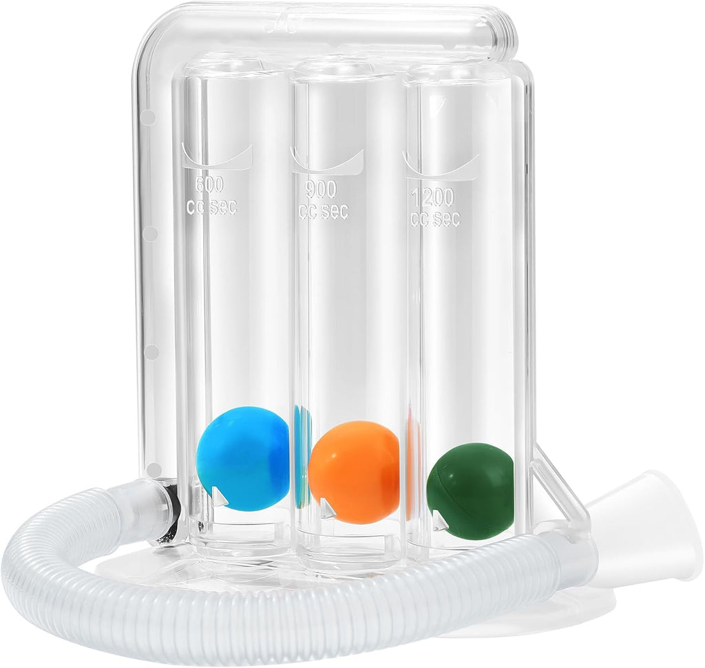 Breathing Exercise Device for Lungs, Lung Exerciser Device – 1200cc/sec 3‑Ball Trainer for Gentle Breathing Training & Recovery Support, Breathing Trainer