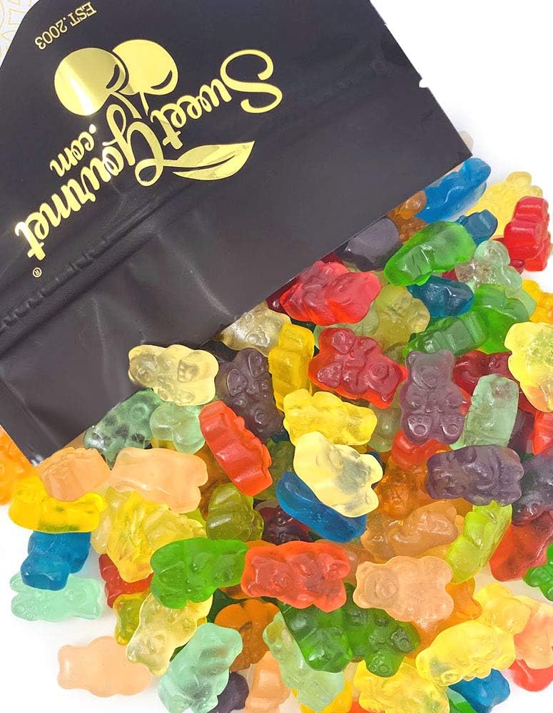 SweetGourmet Gummi Bears 12 Fruit Flavors | Bulk Candy | 1 pound