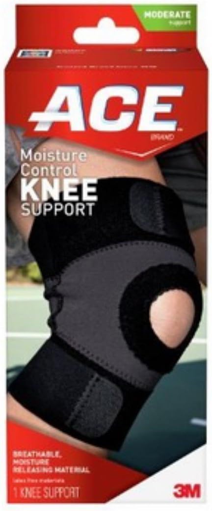 ACE Moisture Control Knee Support Medium 1 Each (Pack of 5)