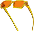 Eyekepper Blue Light Blocking Glasses Men Women Orange Tinted for Computer Gaming, Sleep Better and Reduce Eyestrain Yellow