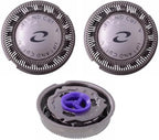 3Pcs HQ55 Replacement Shaver Heads for Philips Norelco HQ3 HQ4 HQ55 HQ56 HQ6 Electric Shavers Razor Blade Compatible with HQ300 HQ5625 HQ916 HS190 HQ6859 HQ6990