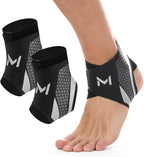 2PCS Ankle Brace Compression Support Stabilizer for Men Women, Ankle Support with Adjustable Wrap for Sports Training and Daily Activity