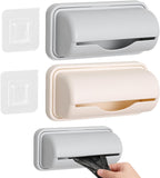 2 Pcs Trash Bag Dispenser,Garbage Bag Dispenser,Trash Can Liner Dispenser for Bottom of Can, Wall Mount Garbage Bag Dispenser Kitchen Bathroom Toilet Storage Organization with Two Hooks