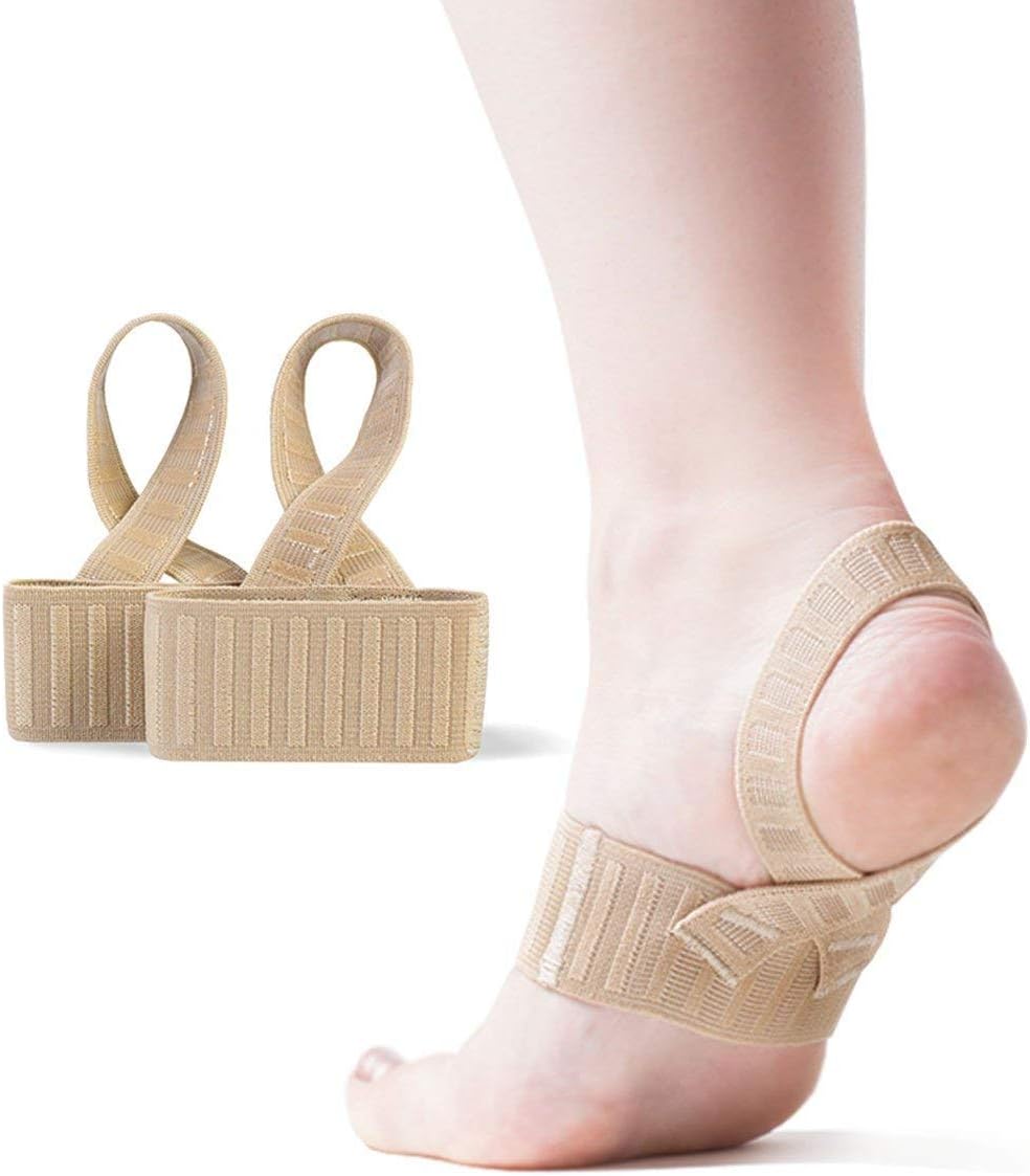 Tuli's X Brace, Arch Support Brace and Compression for Sever's Disease, Plantar Fasciitis, Heel Pain, Flat Feet, Fallen Arches, and Over-Pronation, 1 Pair, Youth