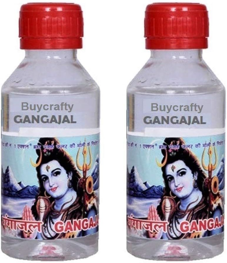 Ganga Jal – Pack of 2 x 100ml (Total 200ml) – Holy Water from Haridwar for Hindu Pooja, Aarti & Ritual Use – Sacred Ganges Water – The Berg Peak
