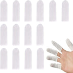 200Pcs Cotton Finger Cots, Finger Toe Sleeves, Cloth Finger Cots Fingertips Protective Cover Thumb Protector, Moisture Wicking, Absorb Sweat
