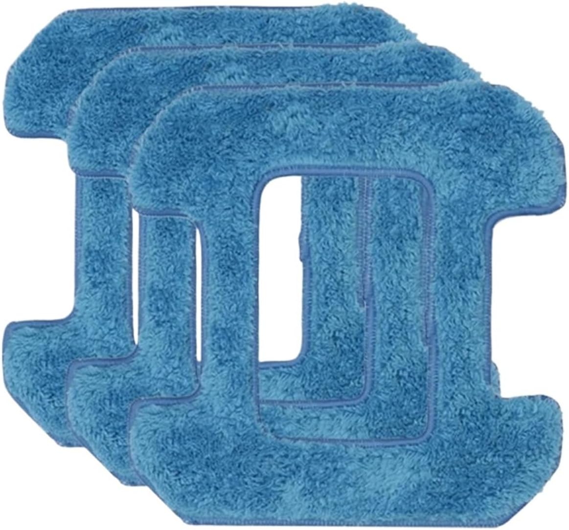 Wet Cleaning And Dry Rubbing Mop Pads,Compatible For Hobot,268 Window Cleaning Robot Cloth Cleaner Parts Accessories Quick Dry(Blue)