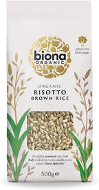 Biona Organic Risotto Rice Brown 500 g (Pack of 6)