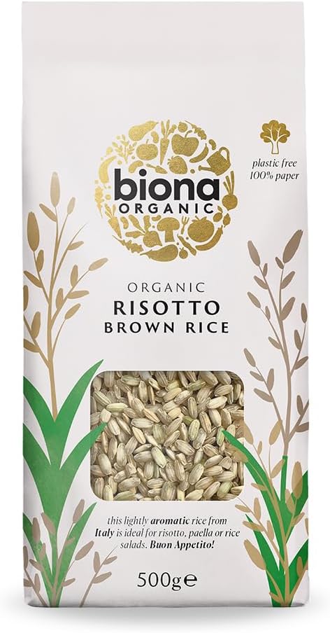 Biona Organic Risotto Rice Brown 500 g (Pack of 6)
