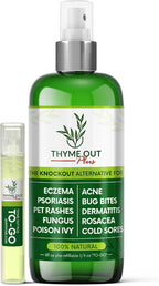 Thyme Out Plus Eczema Treatment, Psoriasis Treatment Treats Acne, Dermatitis, Rosacea, Cold Sores, Pet Rashes, Bug Bites, Poison Ivy, Anti Itch Spray for Itchy Skin Relief for Kids, Adult & Baby