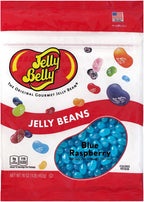Jelly Belly Blue Raspberry Jelly Beans - 1 Pound (16 Ounces) Resealable Bag - Genuine, Official, Straight from the Source