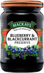 MACKAYS Blueberry & Black Currant Preserve, 12 Ounce