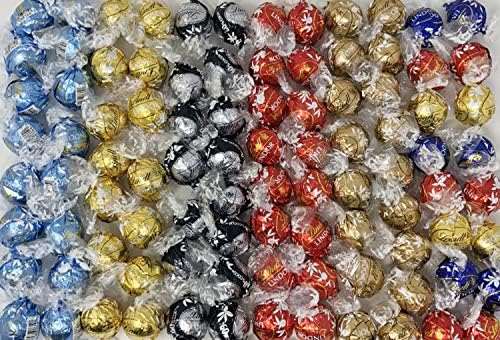 Lindt Lindor Assorted Flavored Truffles, Perfect for Parties Birthdays Engagements Weddings and More Occasions and Events, 100 Count