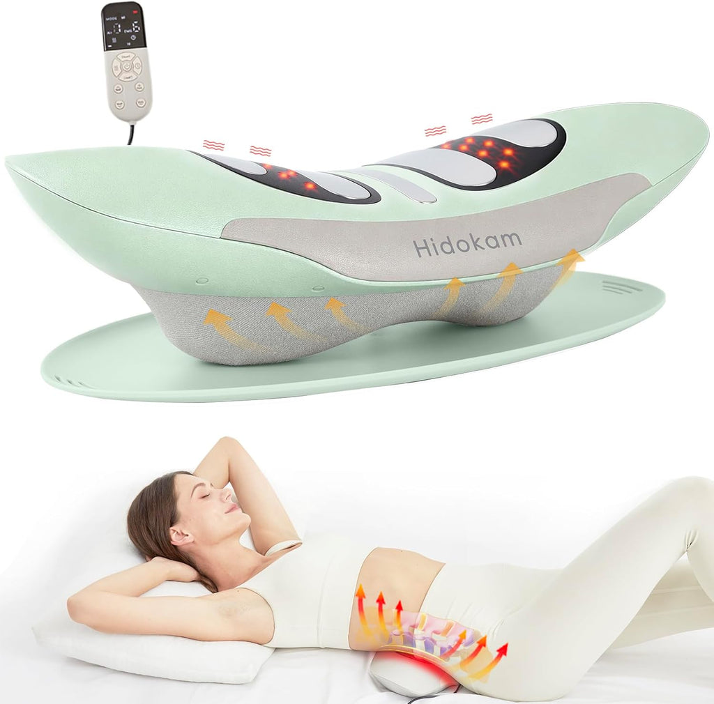 Smart Lower Back Massager with Soothing Warm Therapy & Air Traction – Spinal Decompression Device for Sciatica Relief, Lumbar Pressure & Stiffness - Ideal Gift for Parents & Loved Ones