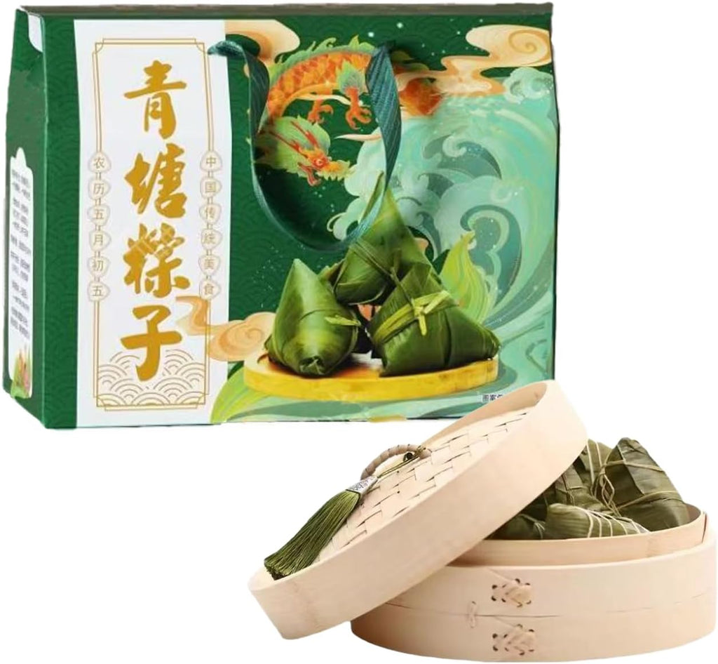 Zongzi - Traditional Chinese Glutinous Rice Zongzi, Wrapped In Bamboo Leaves - Carefully Selected Ingredients - Ready To Eat After Heating - Dragon Boat Festival/Choices For Festival Gifts（98.76oz）