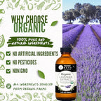 Organic Lavender Extract for Baking, Ice Cream, Drinks, and Candy - 2 oz - By Harvest Moon Delights - Food Grade - Lavender Flavoring for Drinks