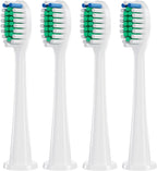 Replacement Toothbrush Heads for Philips Sonicare, Electric Toothbrush Head C1 Compatible with 1100/4100/5100/5300/6100/7500/9300 and More Click-on Handles, 4 Pack