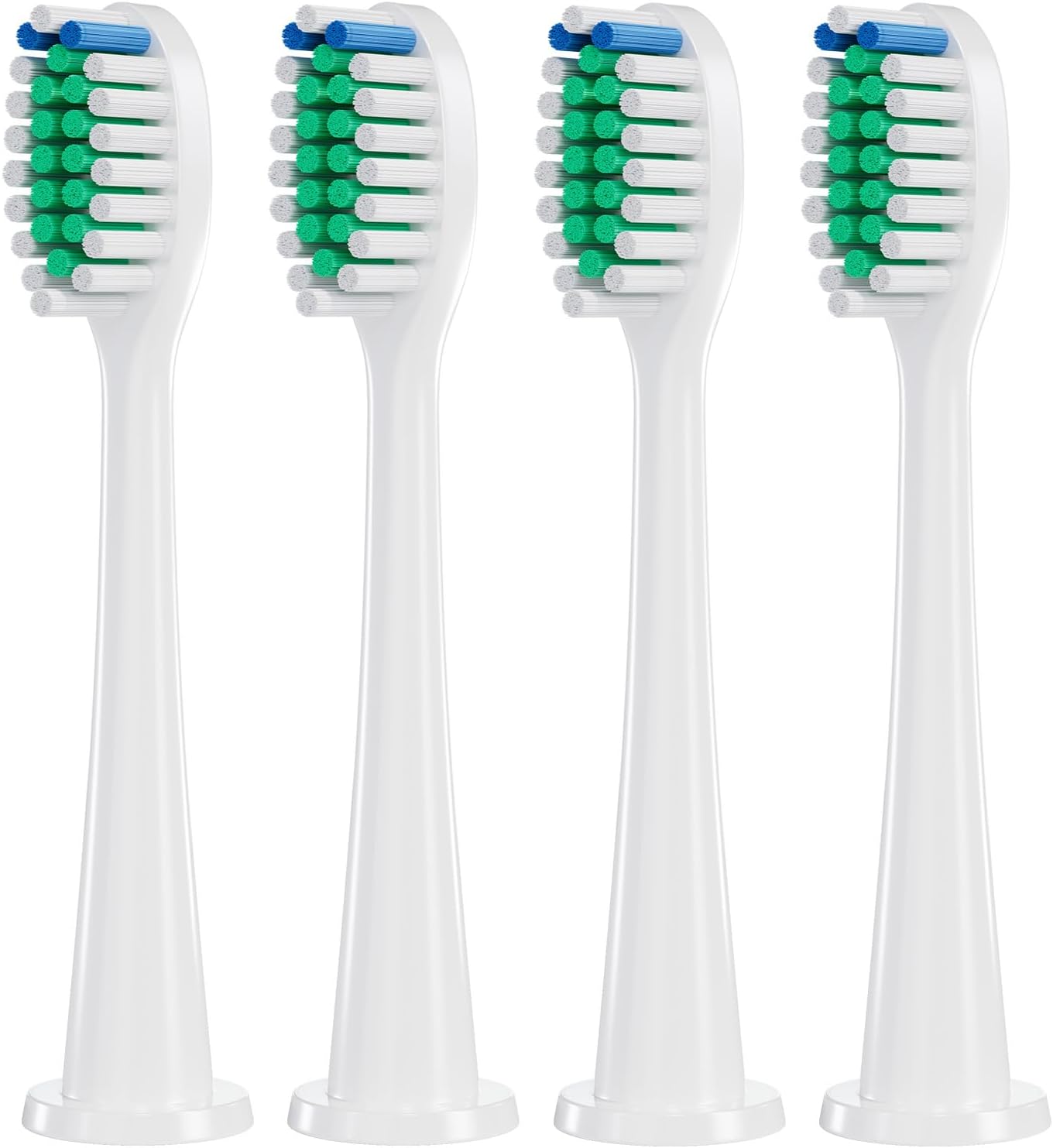 Replacement Toothbrush Heads for Philips Sonicare, Electric Toothbrush Head C1 Compatible with 1100/4100/5100/5300/6100/7500/9300 and More Click-on Handles, 4 Pack