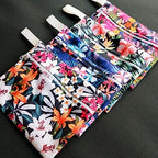 MissC2C Pack 4pcs Waterproof Mini Wet Bags for Menstrual Pads, Maternity Mama Panty Liners,Sanitary Pads, Sanitary Napkin,Wipes, can be Used as Makeup Bags/Purse