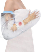 CureSquad Cast Covers for Shower Arm, Waterproof Cast Cover Arm Adult, Soft Comfortable Cast Protector for Shower, Reusable Elastic Cast Bag for Bandage, Wound Care Supplies, After Surgery Gifts