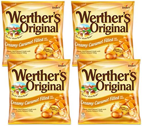Werther's, Original Creamy Caramel Filled Hard Candies, 5.5oz Bag (Pack of 4) by Werther's