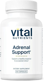 Vital Nutrients Adrenal Support - Adrenal Support Supplements for Gland Function and Cortisol Management - Supports Energy and Stress Levels - Gluten, Dairy, Soy Free - 60 Capsules