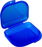 LA MIERE Retainer Case with Vent Holes, 1 Pcs Denture Case, Durable & Similar Mouth Guard, Royal Blue