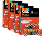 KIND Minis Healthy Snack Bar, Peanut Butter Dark Chocolate, 3g Protein, Gluten Free Bars, 0.7 OZ, (80 Count)