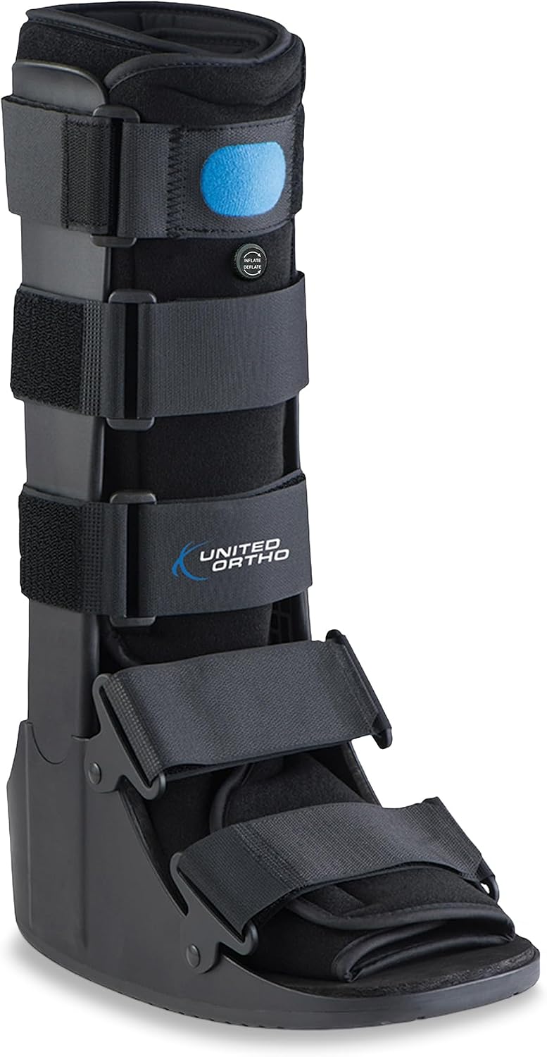 United Ortho USA14107 Air Cam Walker Fracture Boot, Large, Black