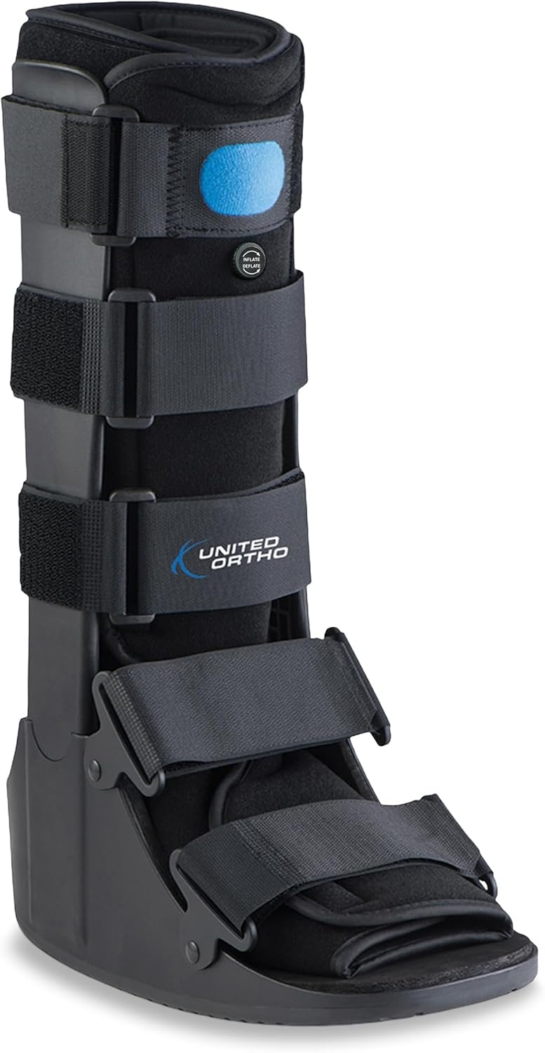 United Ortho Air Cam Walker Fracture Boot, Extra Large, Black