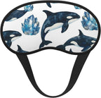 Killer Whale ﻿Blackout Sleep Mask Soft Breathable Eye Cover for Meditation Travel