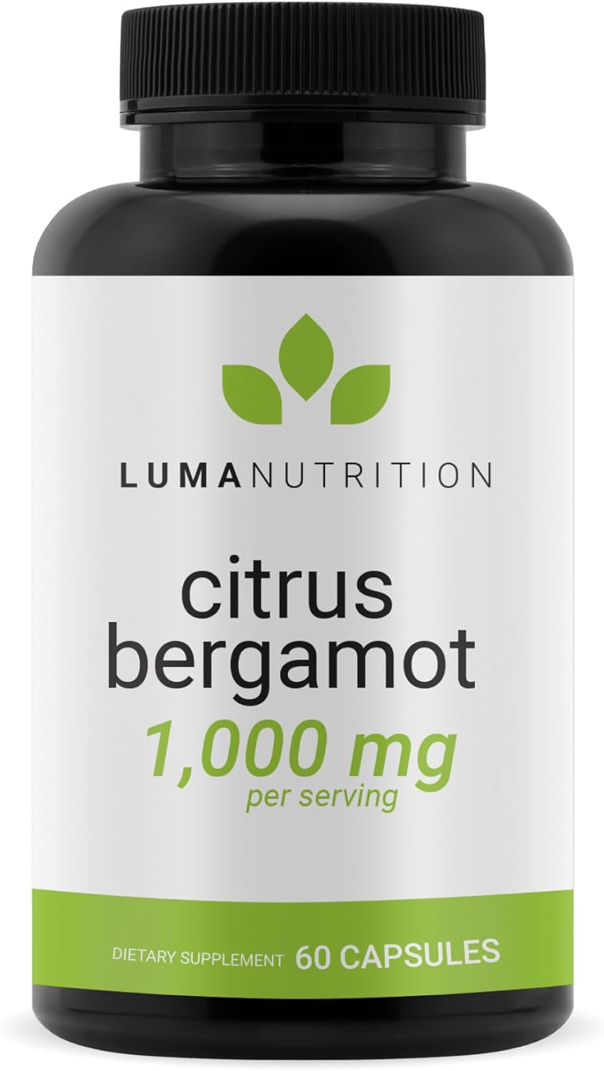 Luma Nutrition Citrus Bergamot 1000mg Per Serving - Citrus Bergamot Supplement - Heart Health Support - Made in the USA - Veteran Owned - 60 Capsules, 30 Servings