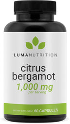 Luma Nutrition Citrus Bergamot 1000mg Per Serving - Citrus Bergamot Supplement - Heart Health Support - Made in the USA - Veteran Owned - 60 Capsules, 30 Servings