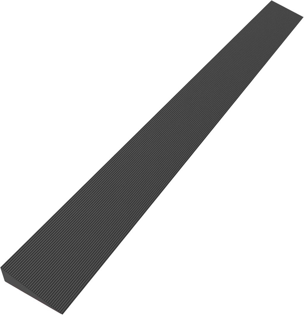 1.0" Rise Rubber Threshold Ramp for Doorways, Wheelchair Ramp for Home Entrance, Door Threshold Ramp for Wheelchairs, Walkers, Scooters, Strollers – Cuttable & Non-Slip Rubber Door Ramp