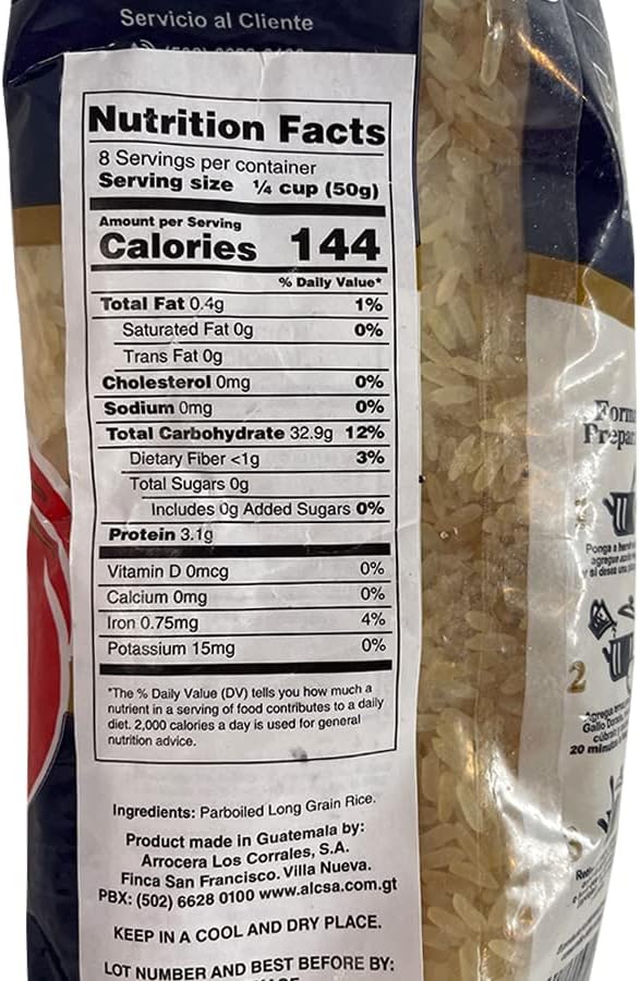 Gallo Dorado - Parboiled Rice - Arroz Precocido 400G (Pack of 4)