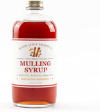 Wood Stove Kitchen - Mulling Syrup Mix | Cocktail & Mocktail Mixer - Natural Craft Syrup with Tasty Flavors - Concentrated & Alcohol Free - Aromatic, Cranberry, Cloves, & Orange, 16 oz.