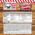 Claxton Fruit Cake – 3-1 Lb. Dark Recipe | Old Fashioned Holiday Fruitcake Packed in our Traditional Claxton Carton | A Holiday Favorite for over 115 years | 3-Pack
