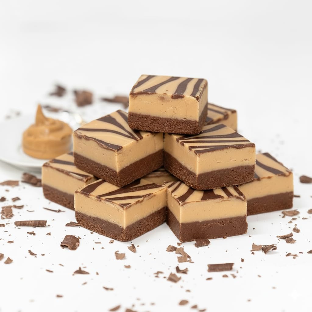 Valley Fudge, Peanut Butter Chocolate, Fresh Artisan Fudge, Real Butter, Gourmet Candy, Half Pound Package