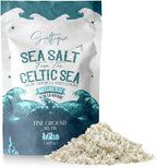 French Sea Salt Fine From the Celtic Sea 1/2lb- 100% Unrefined Sea Salt Packed with 82 Minerals Helping You Stay Hydrated, Improve Electrolyte Balance, and Optimal Muscle Function - Doctor Recommended