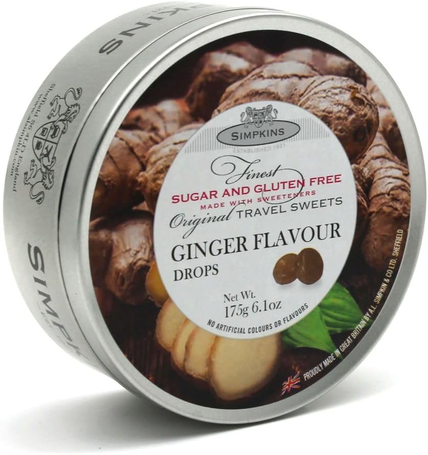 Simpkins Sugar Free Ginger Drops 175 g (Pack of 6)