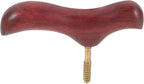 GLEAVI Manual Single Point Rosewood Rattan Hiking Pole Repair Parts Polishing Stick Handmade Cane Head Component Wooden Handle Crutch Trekking Poles Wood Cane Handle Trekking Pole Handle